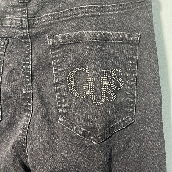 • Guess Los Angeles Black Ripped Skinny Embellished/bling Jeans - Picture 7 of 17
